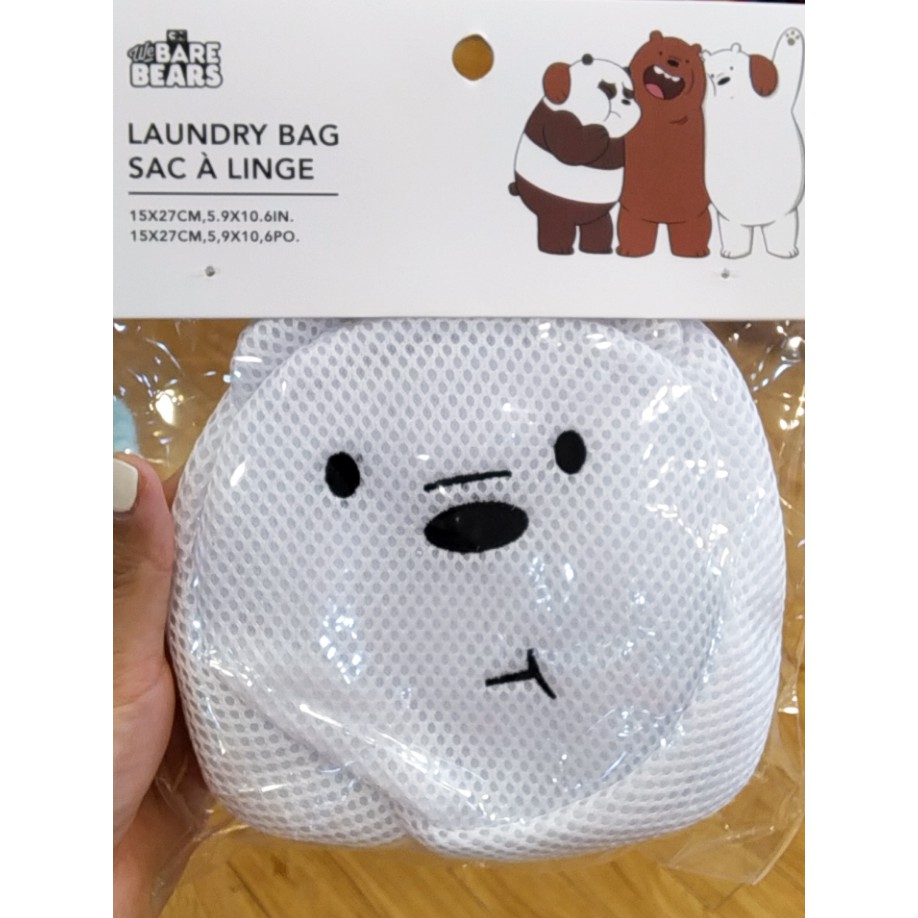 Túi giặt quần áo anh em gấu We Bare Bears Chúng tôi đơn giản là gấu chính hãng Miniso