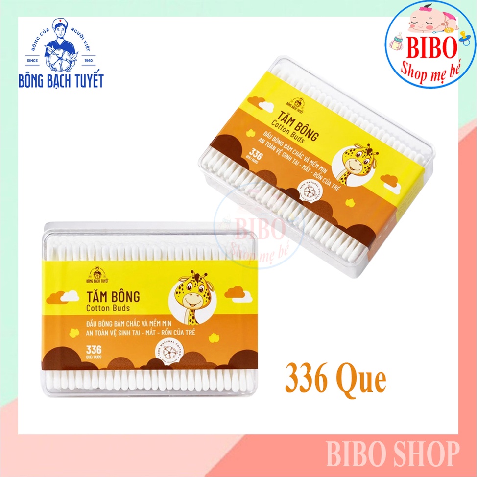 [Mẫu mới] Tăm bông Merigo 330 que (tăm bông Bạch Tuyết )