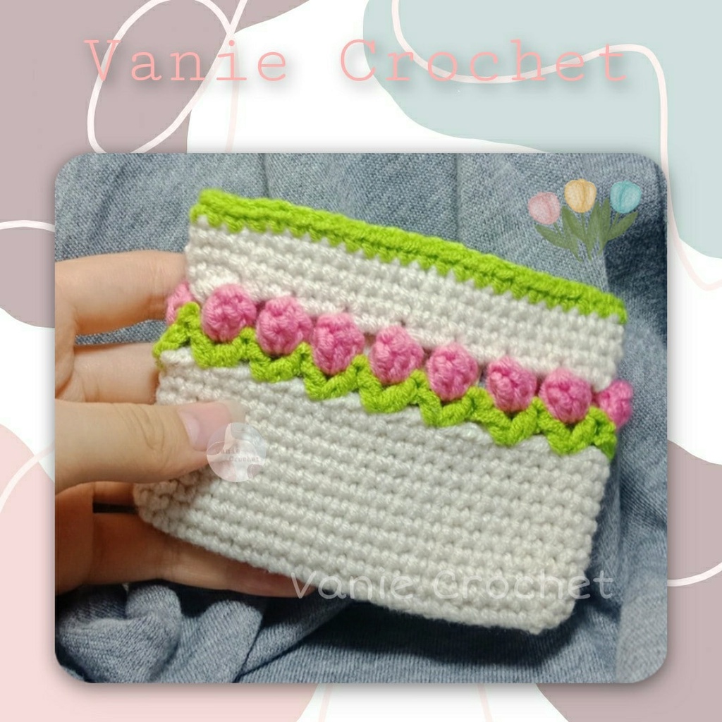 Ví hoa tulip - wallet tulip HANDMADE 100%