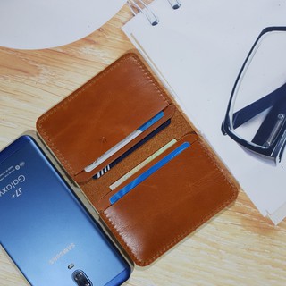Ví da mini da bò thật cao cấp nhỏ gọn đa dụng đựng card thẻ ATM VMN2