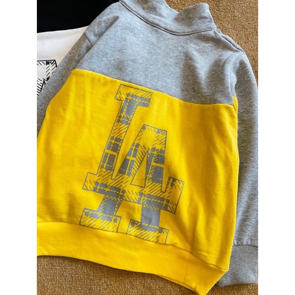 Bộ nỉ da cá MLB bé trai sz 4-14T