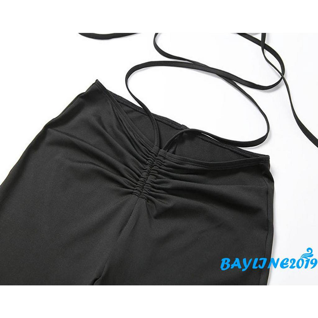 Quần Dài Lưng Cao Màu Trơn Thời Trang Cho Nữ