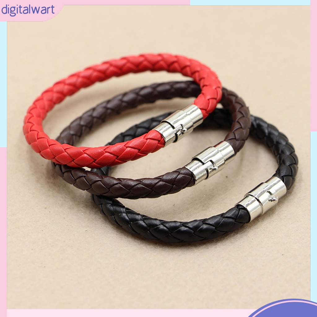 Vòng Tay Dây Da Bện Thời Trang Cá Tính Cho Nam