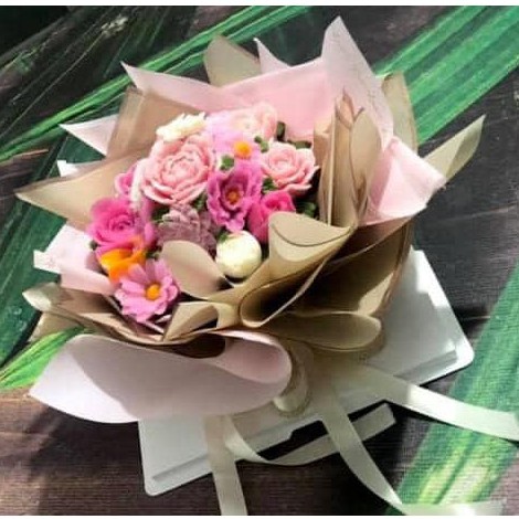 Bộ dụng cụ làm Bó Hoa Rau Câu (Ruy băng, Nơ gói hoa, Xốp, Băng keo chuyên dụng)