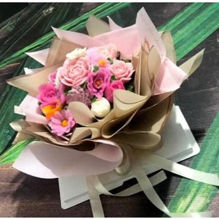 Bộ dụng cụ làm Bó Hoa Rau Câu (Ruy băng, Nơ gói hoa, Xốp, Băng keo chuyên dụng)