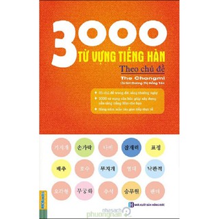 Cuốn sách 3000 từ vựng tiếng hàn theo chủ đề