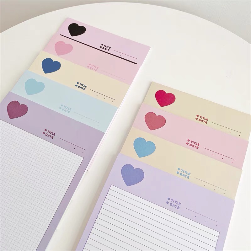 Tập giấy take note B5 màu pastel xinh xắn 30 tờ
