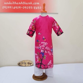 Áo dài cách tân gấm may sẵn chất lượng
