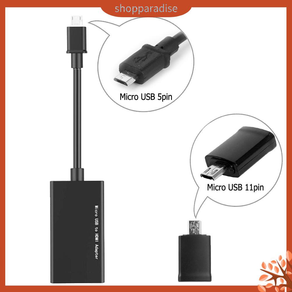 Cáp Chuyển Đổi Micro Usb Sang Hdmi 1080p 5pin Sang 11pin Cho Hdtv