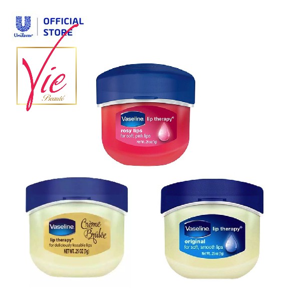 Sáp Dưỡng Vaseline 7g  - Sáp Dưỡng Môi Vaseline Lip Therapy Mỹ 7g/hũ