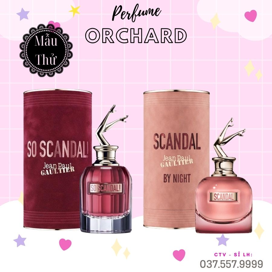 Nước Hoa Scandal Jean Paul Gaultier, So Scandal, Nước Hoa Nữ Chính Hãng, Hương thơm ngọt ngào