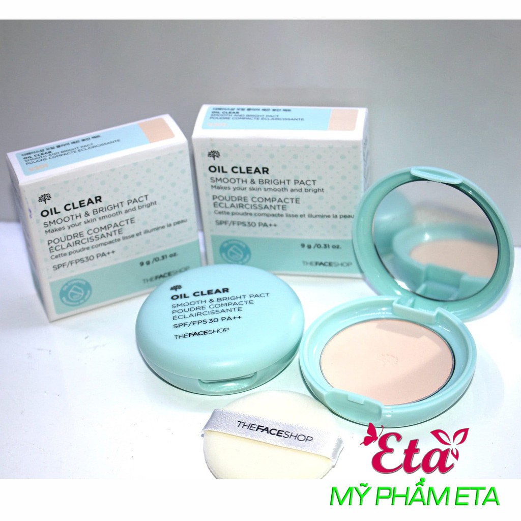 Phấn phủ nén kiềm dầu TFS Oil Clear Pact SPF30/PA++ The Face Shop | BigBuy360 - bigbuy360.vn