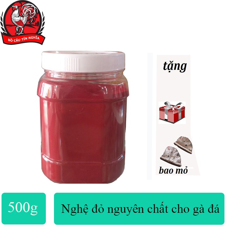 Nghệ đỏ xay [nguyên chất] nhà làm hủ 0.5kg dùng cho gà đá.