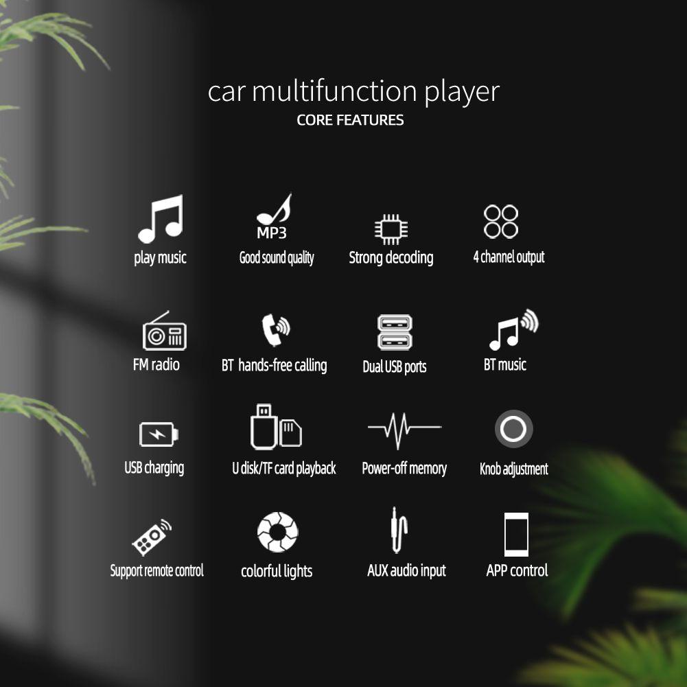 Máy Nghe Nhạc MP3 BTLIMER Tích Hợp Đài Fm Gắn Bảng Điều Khiển Dành Cho Ô Tô