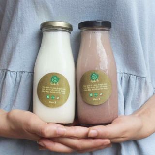 Combo 10 chai thủy tinh 300ml nắp đen