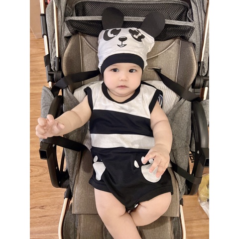 Body chip kèm mũ cho bé trai, bé gái 5-12kg hình ngộ nghĩnh-BC03