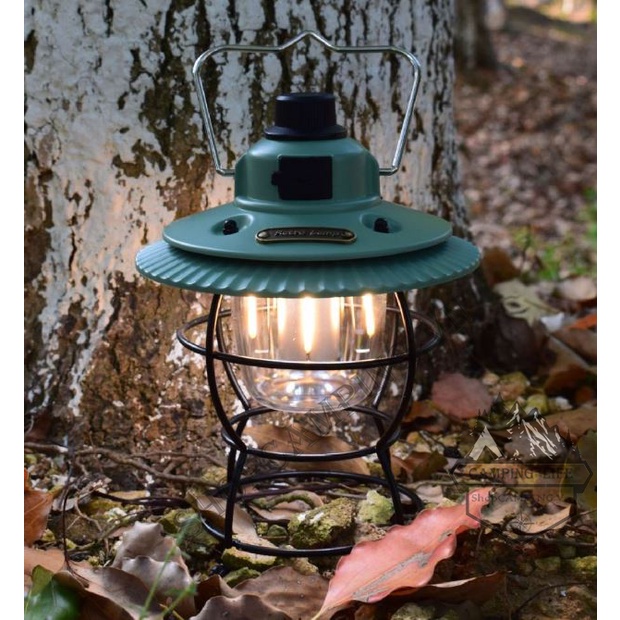 Đèn Retro Lamp phong cách vintage cổ điển, đèn treo lều pin sạc cắm trại dã ngoại - Camping VietNam