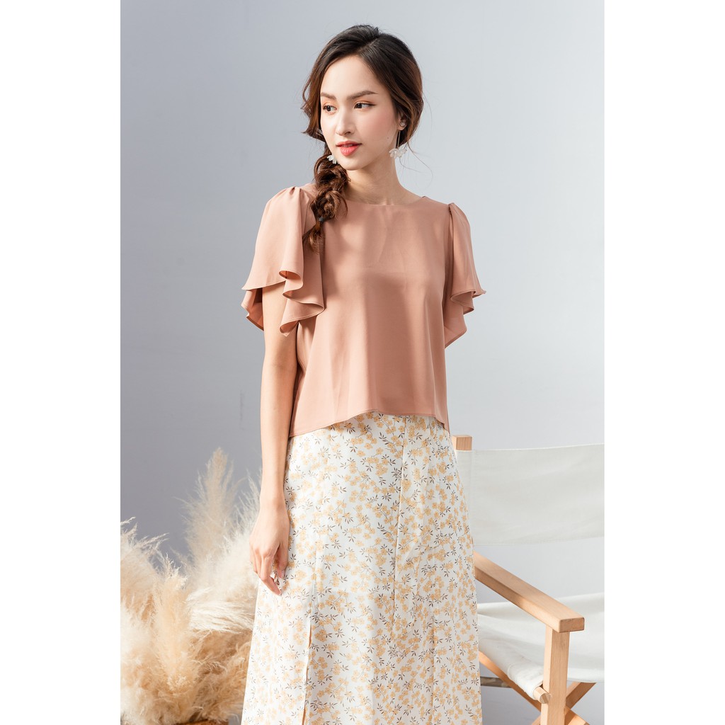 KOKA Design Chân váy xẻ nơ hoa nhí 21607 | BigBuy360 - bigbuy360.vn