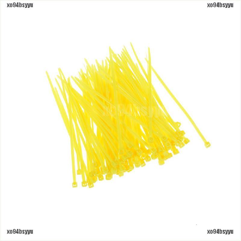 100 Dây nylon 3x100mm nhiều màu sắc dùng để cố định dây cáp tiện dụng