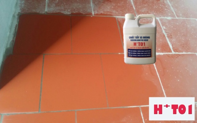 Hóa chất tẩy xi măng, tẩy rêu xanh, tẩy rỉ sét, ron gạch HT01 5L