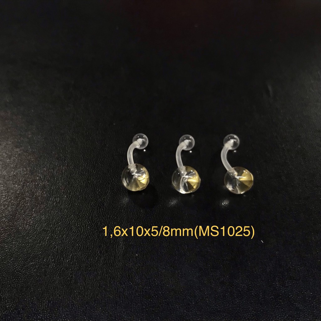 KHUYÊN TRONG SUỐT SILICON GIÂU LỖ TAI / KHUYÊN RÔNS - MÃ SỐ12