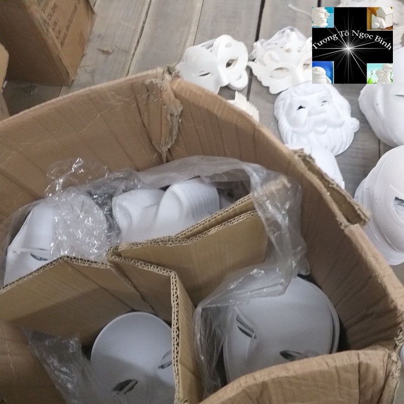 30 Mặt nạ giấy bồi kèm dây đeo combo sỉ 30 chiếc, hàng nhập khẩu trực tiếp các khách buôn đại lý cần nhập xin liên hệ