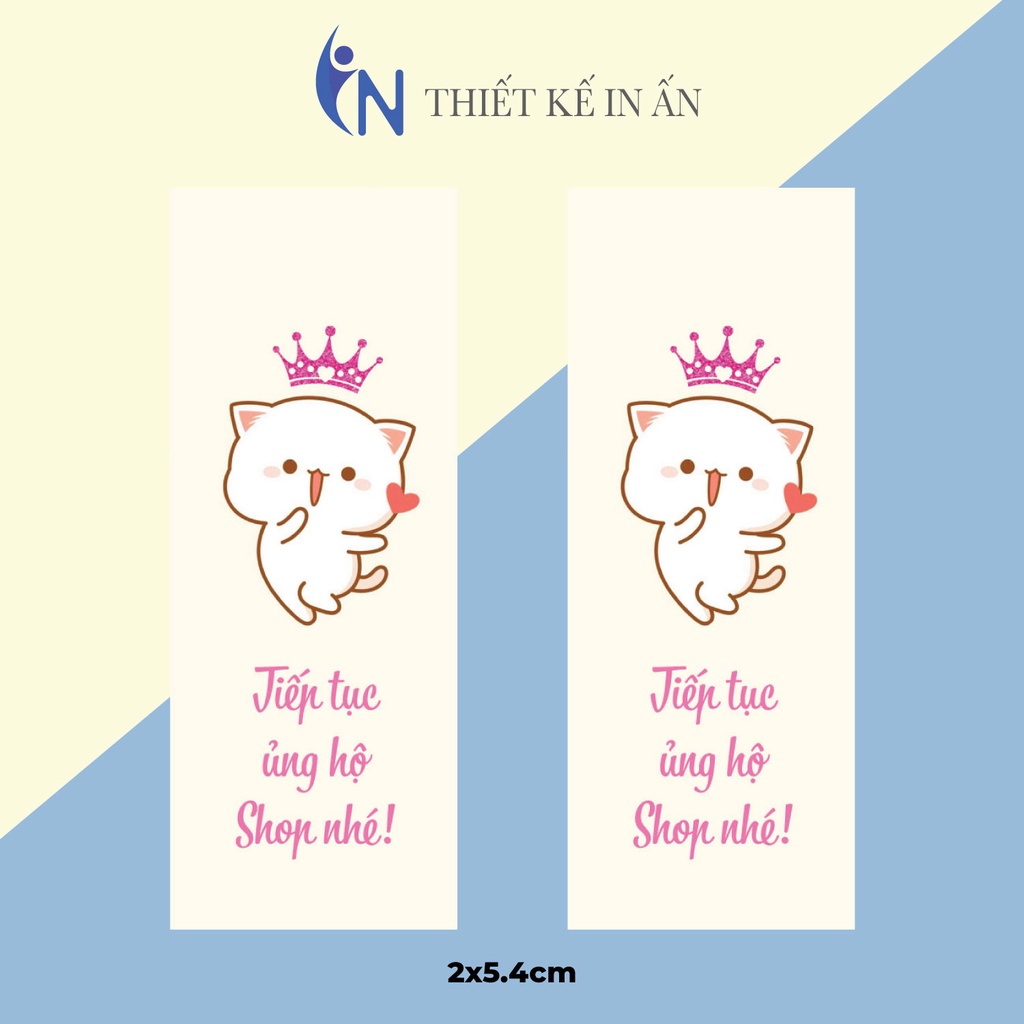 100 thẻ (size: 2x5.3cm) Thiệp cám ơn, Thankyoucard,thẻ cảm ơn, phong cách hiện đại dễ thương, giấy bìa cứng