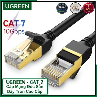Cáp mạng đúc sẵn cat7 10gbps dây tròn, ugreen cat7 chính hãng