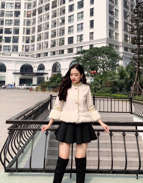 Áo dạ lông hoàng gia