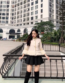 Áo dạ lông hoàng gia
