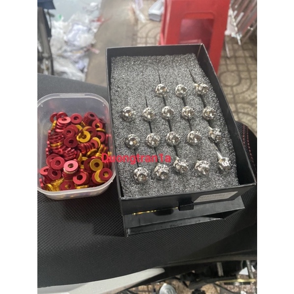 Bộ Ốc Lóc Máy Salaya Winner X/ Winner V1 kèm long đền nhôm