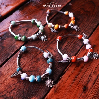  Trang Sức Vòng Tay Pandora Nữ Hạt Gốm Phong Cách 