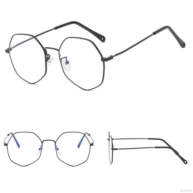 Kính Mắt Gọng Đa Giác Phong Cách Retro