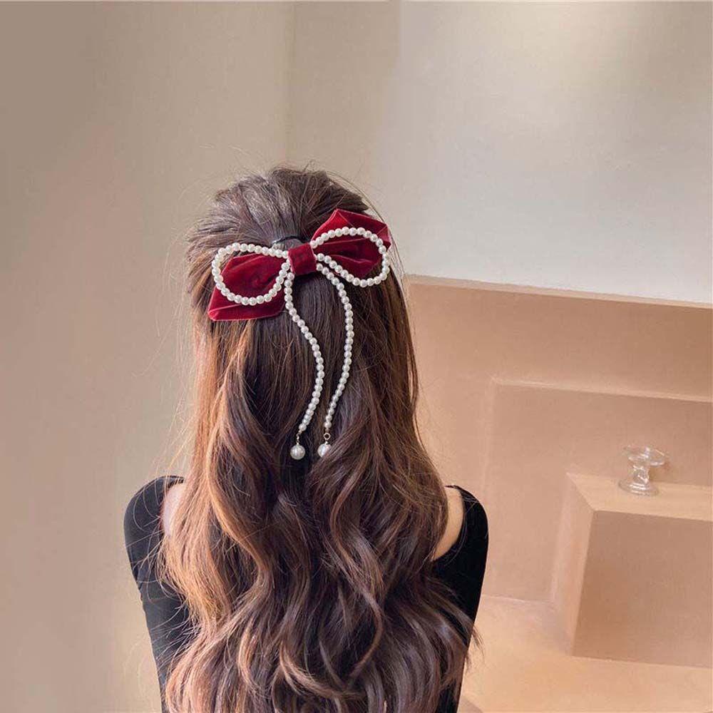 Kẹp Tóc Nơ WMES15H Thời Trang Hàn Quốc Dành Cho Nữ