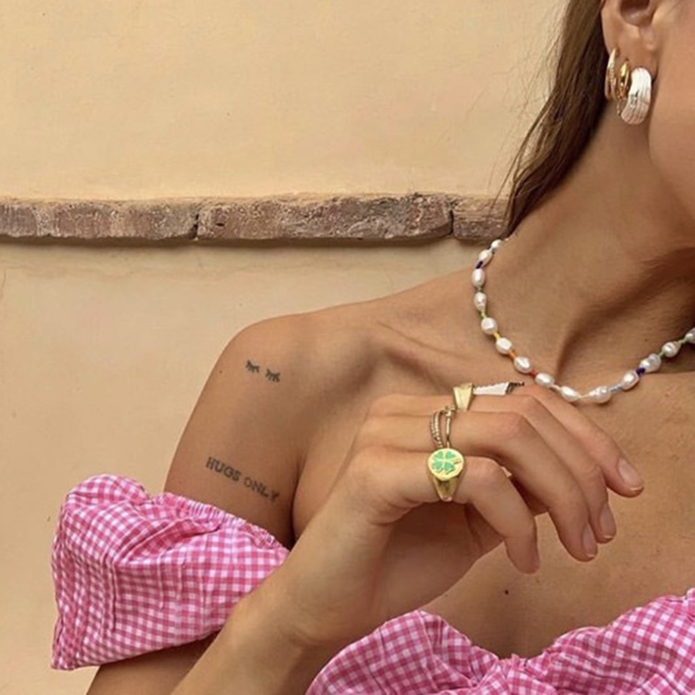 Nhẫn mạ vàng nhiều họa tiết tùy chọn đáng yêu size 6-8