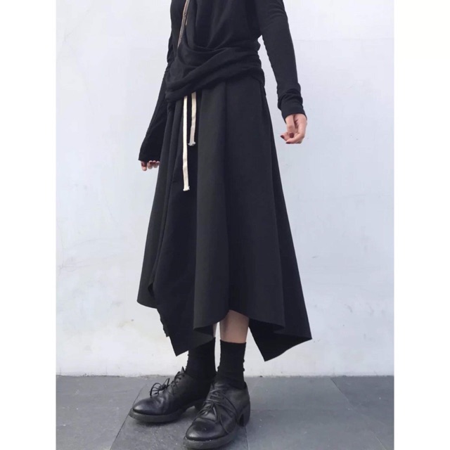 Chân váy vải xẻ ulzzang