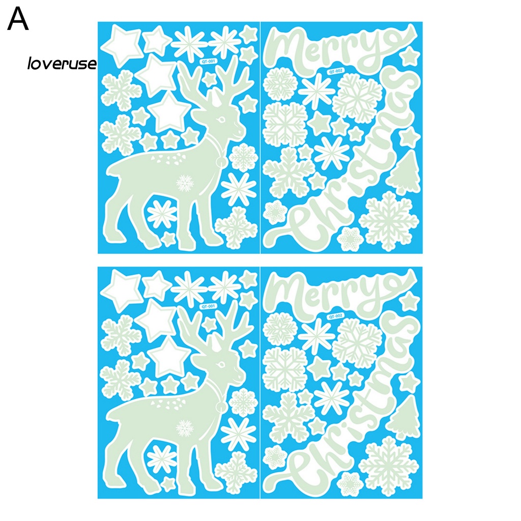 Set 2 Sticker Dán Tường Phát Quang Họa Tiết Dễ Thương Bắt Mắt