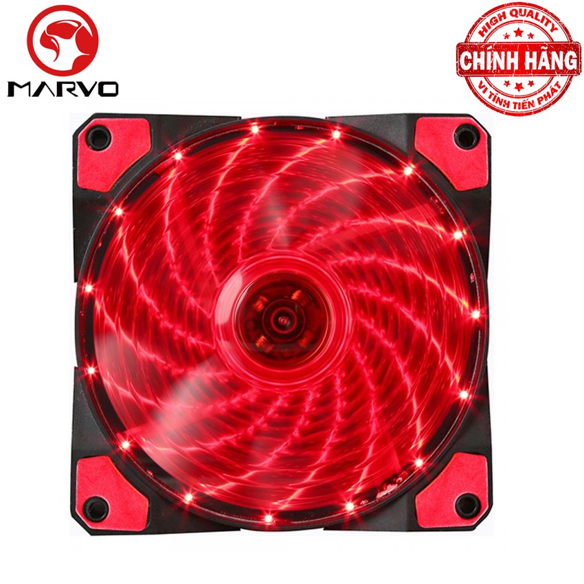 Quạt Fan Case 12cm Marvo FN-10 với 15 Led tốc độ 1200 rpm