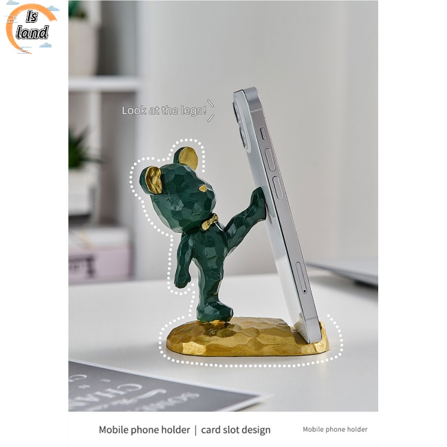 Giá Đỡ Điện Thoại/Máy Tính Bảng Hình Chú Gấu Dễ Thương Dùng Trang Trí