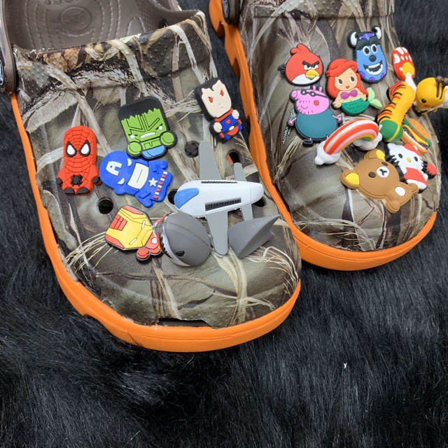 Dép cross vay son camo đế cam hàng xuất khẩu full box đủ 8 màu, 8 size