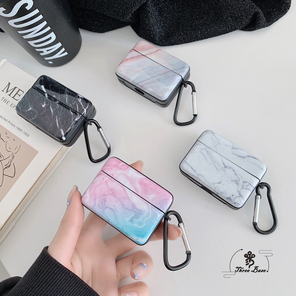 Vỏ TPU mềm bảo vệ hộp tai nghe Bluetooth họa tiết hoa cương sang trọng