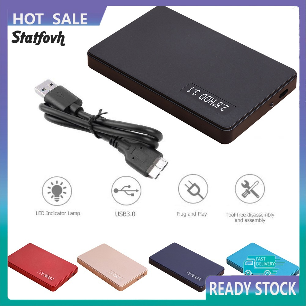 Hộp Đựng Ổ Cứng Ngoài Ssd Hdd Usb 3.1 2.5inch Sata