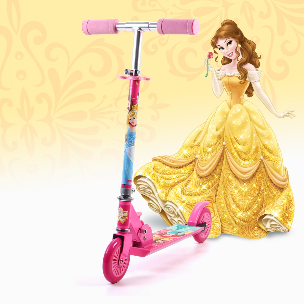 Xe trượt scooter 2 bánh cho bé hoạt hình Disney cao cấp, gập gọn, tiêu chuẩn châu Âu