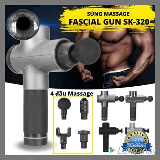MÁY MASSAGE FASCIAL GUN SK-320 [Giảm đau mỏi cơ bắp hiệu quả]