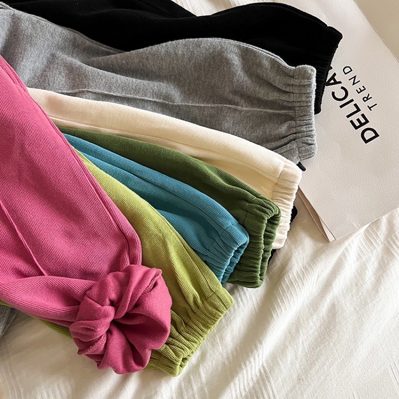 Quần Jogger nỉ sọc giữa thu đông cho bé Q868