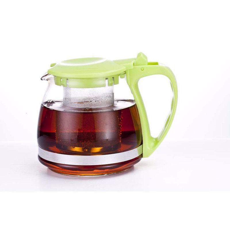 BÌNH LỌC TRÀ 1,3 lít [LÕI INOX] Bình Lọc Trà Thủy Tinh 1300ml Sang Trọng - CÓ LỖ LỌC TRÀ INOX