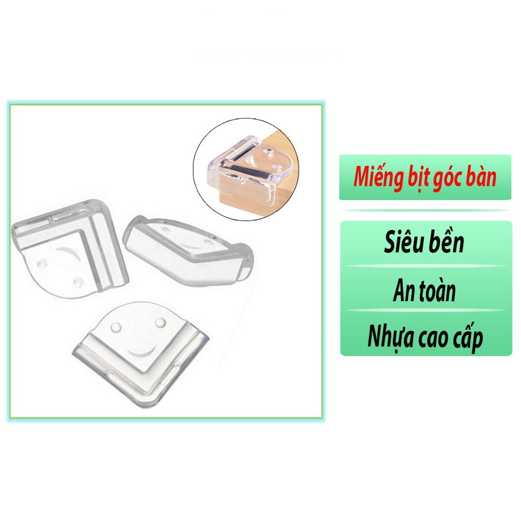 Bộ 4 miếng silicon bọc cạnh bàn