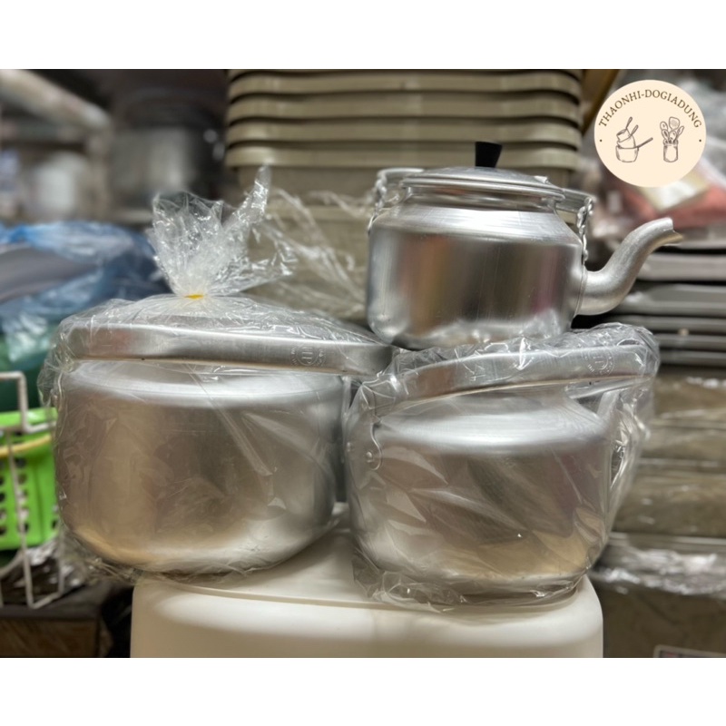 Ấm nhôm cao cấp 1.5 lít, 3 lít, 5 lít Hà Phong