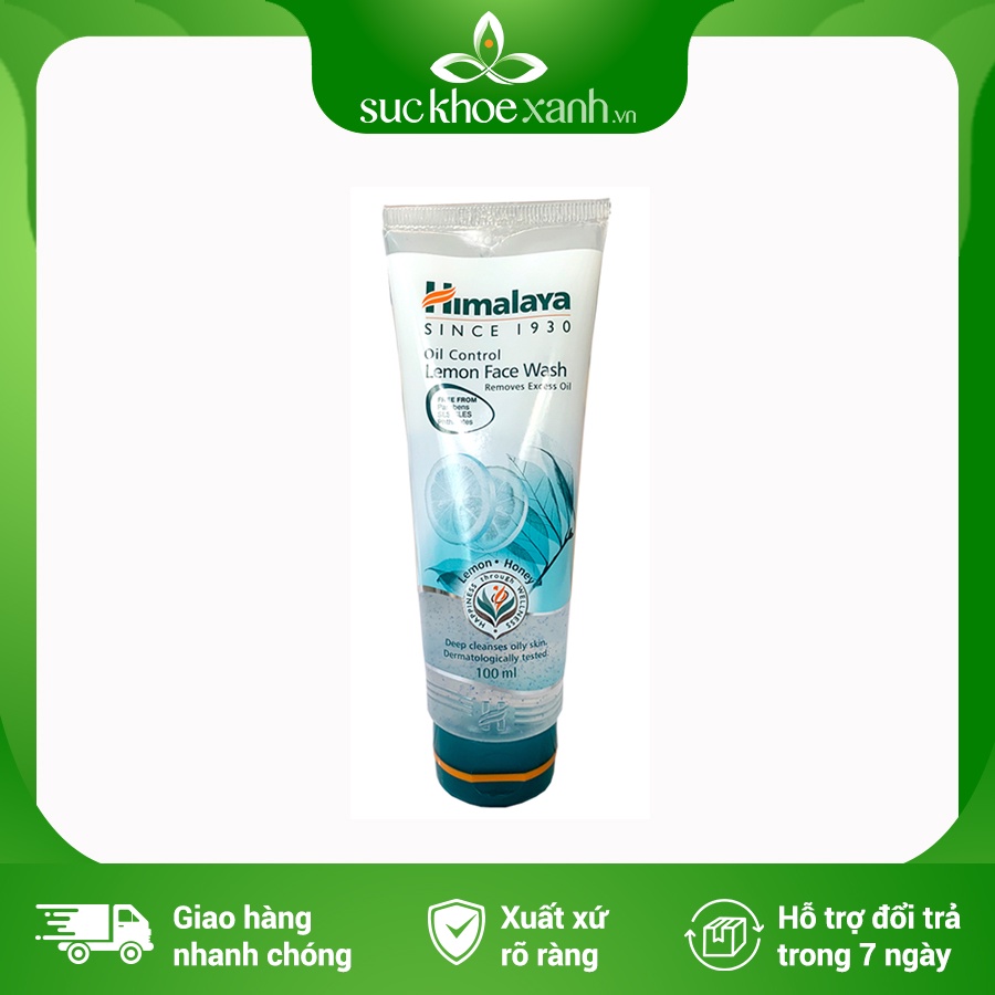 Sữa rửa mặt chanh Himalaya Ấn Độ 100ml dành cho da dầu