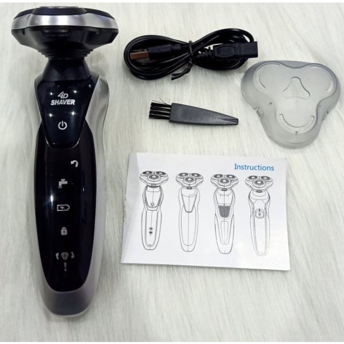 Máy Cạo Râu Đa Năng 4D Chạy Pin Sạc SHAVER RQ9001 Máy cạo râu 4 in 1 thông minh chống nước cao cấp